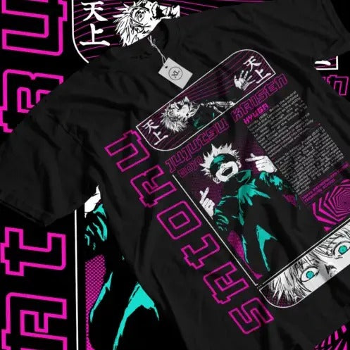 Gojo Satoru T-Shirt Jujutsu Kaisen Horror Funny JSK Yuji Gift Shirt All Size Hoodie, Sweatshirt | RetroVerseTees.com