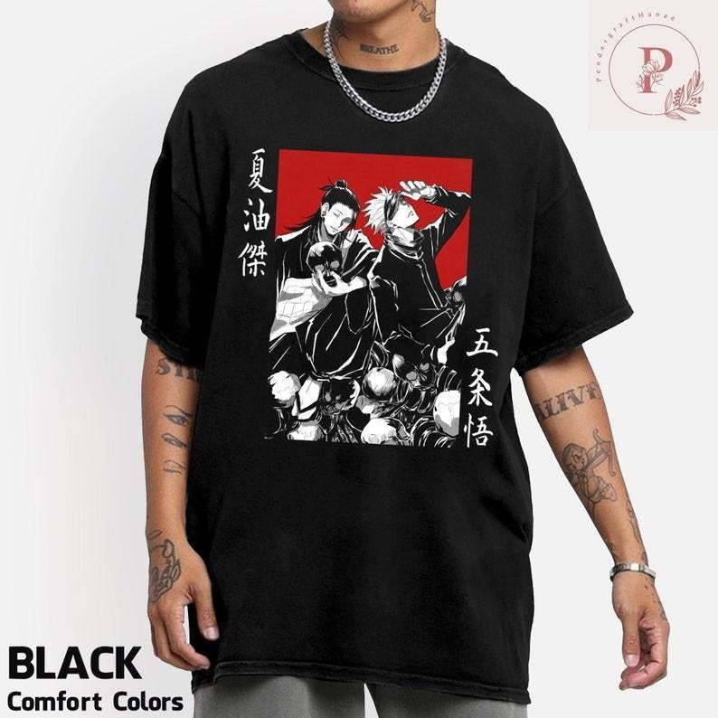 Gojo Satoru and Geto Suguru Shirt, Gojo Shirt, Geto Shirt, Anime Manga Shirt Hoodie, Sweatshirt | RetroVerseTees.com