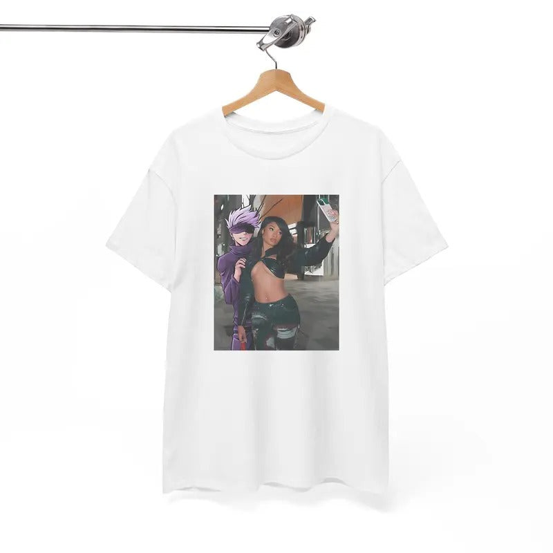 Gojo x Megan Tshirt, Anime Tshirt, Jujutsu Kaisen Tshirt, Funny Tshirt Hoodie, Sweatshirt | RetroVerseTees.com