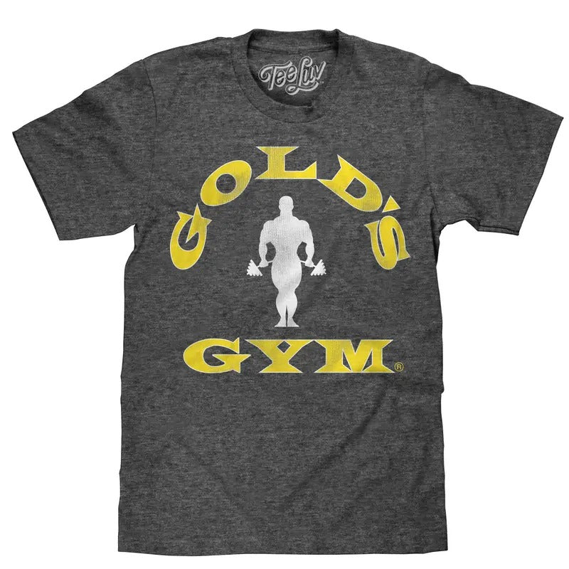 Gold's Gym Strongman Logo T-Shirt - Gray Hoodie, Sweatshirt | RetroVerseTees.com