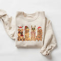 Golden Retriever Christmas Sweatshirt, Dog Christmas Shirt, Golden Mom Tshirt, Gift for Dog Lover, Holiday Sweater, New...