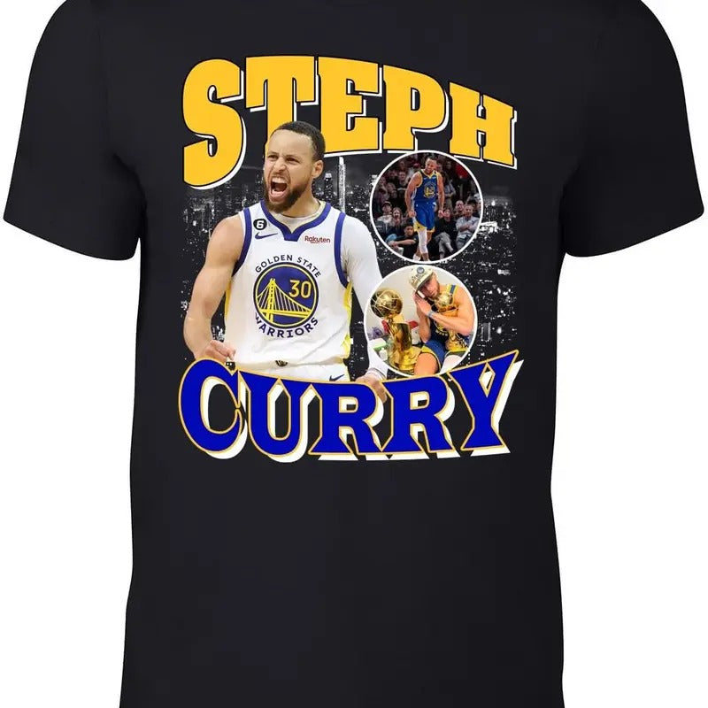 Golden State Steph Curry Bootleg Style T-Shirt Hoodie, Sweatshirt | RetroVerseTees.com