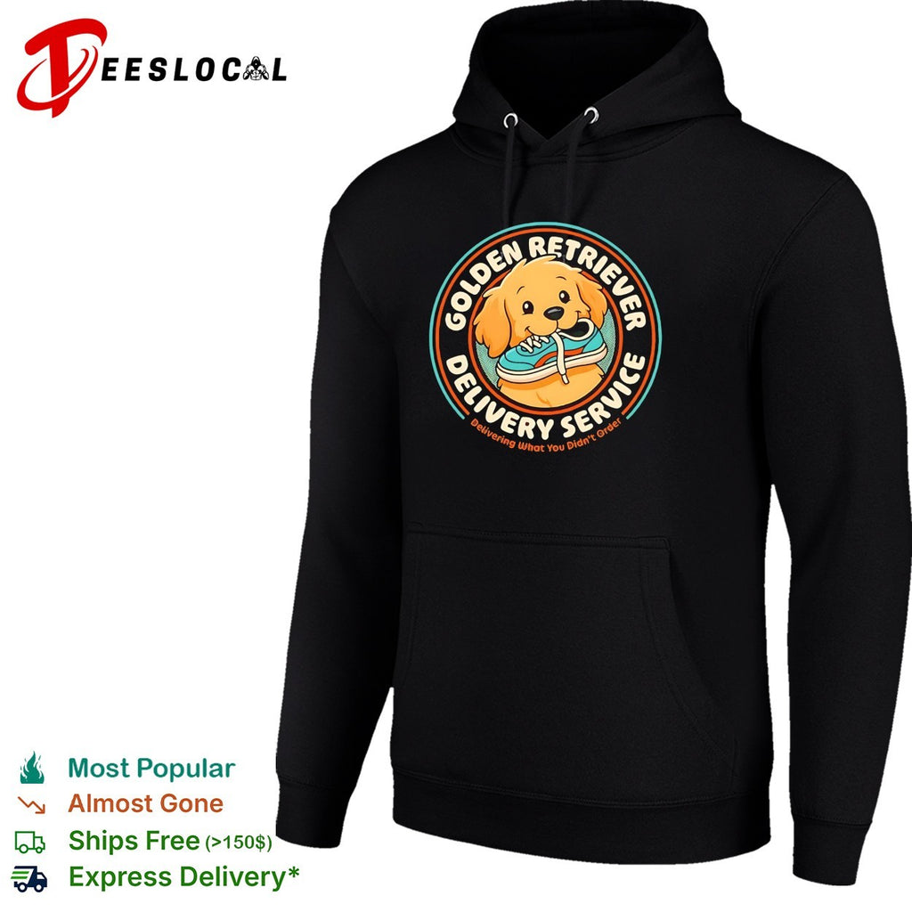 Golden retriever delivery service shirt