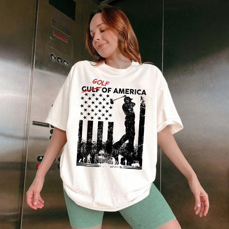 Golf of America Trump T-Shirt, Sweatshirt Funny Trummp Hoodie, Truump 2025 shirt, America Shirt | RetroVerseTees.com