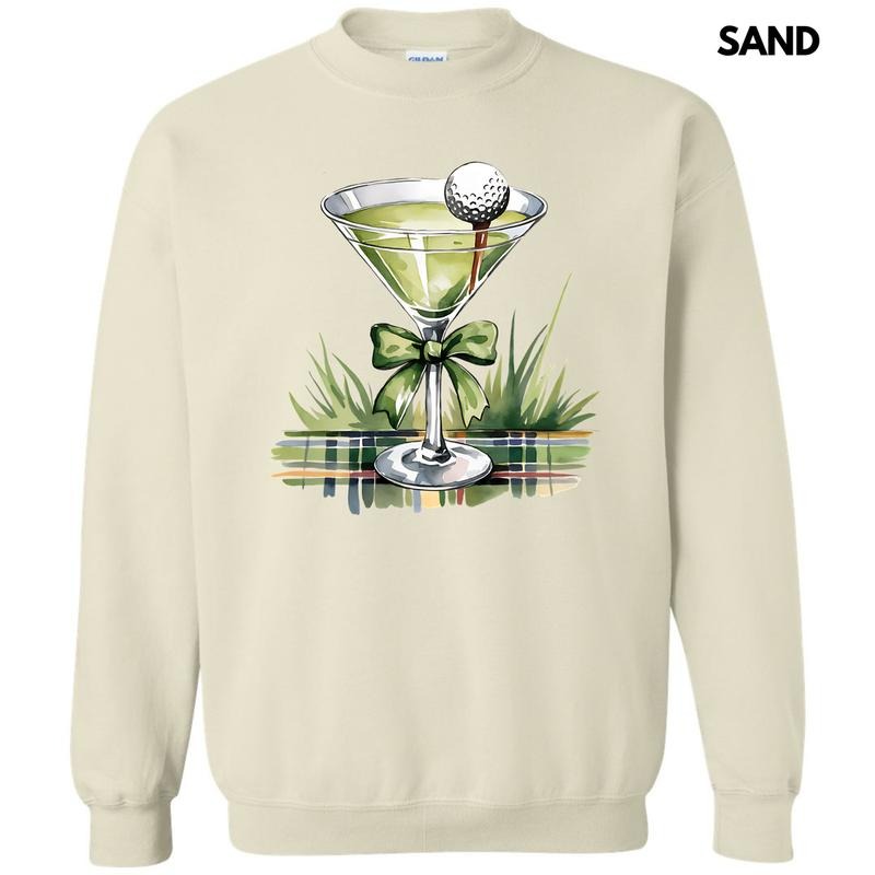 Golfing Martini Sweatshirt 'NLB' T-Shirts, Hoodie | RetroVerseTees.com