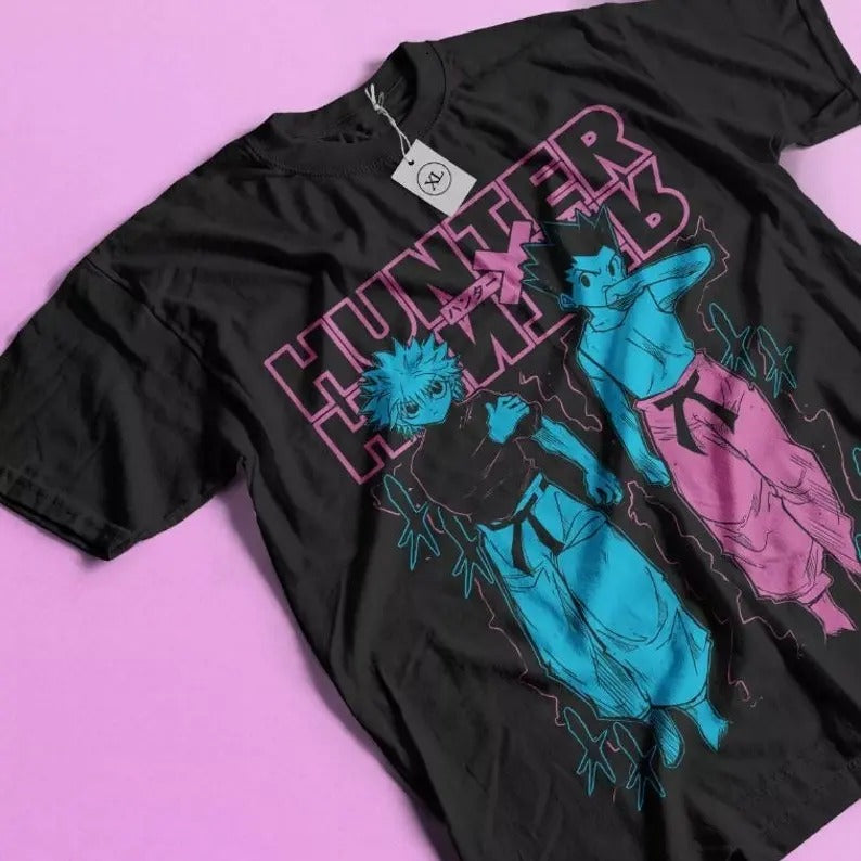 Gon And killua Graphic T-shirt, Hisoka Hunter Meruem Zoldyck Art  Anime Shirt Hoodie, Sweatshirt | RetroVerseTees.com