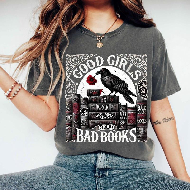 Good Girls Bad Books Dark romance Shirt, Smut Shirt , Spicy book , Book lover , Reader Hoodie, Sweatshirt
