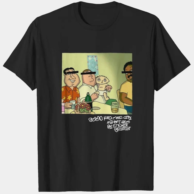 Good Kid Album T-Shirt Featuring Family Guy Cartoon Mashup Design Hoodie, Sweatshirt | RetroVerseTees.com