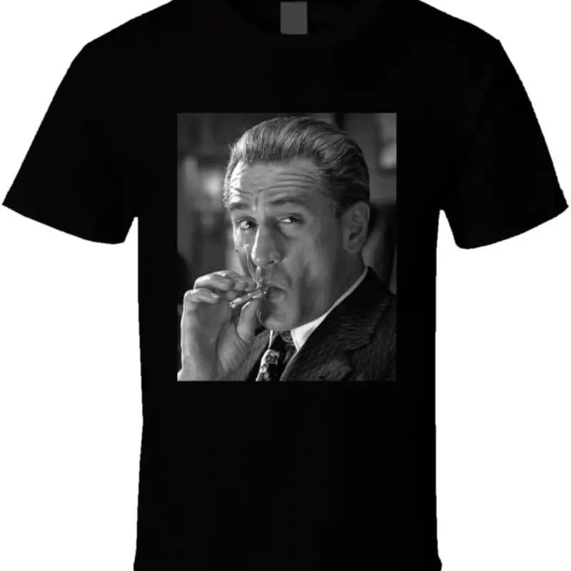 Goodfellas Jimmy Two Times Dead Stare Smoking Gangster Movie T Shirt Hoodie, Sweatshirt | RetroVerseTees.com
