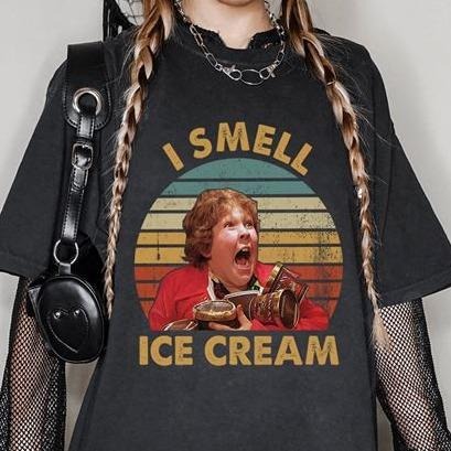 Goonies Movies Shirt Chunk I Smell Ice Cream Goonies Shirt Hoodie, Sweatshirt | RetroVerseTees.com