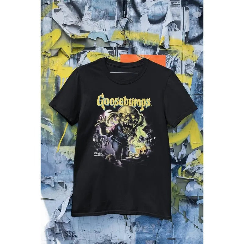 Goosebumps  land Characters Shirt, 90s Movie   Halloween Shirt, The Haunted Mask, Spooky Season Fan Gift Vintage Shirt...