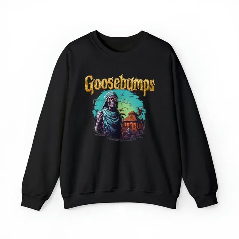 Goosebumps Tshirt, Mummies Character 90s   Vintage Movie Shirt, Spooky Season Party, Gift For Halloween Tshirt Top...