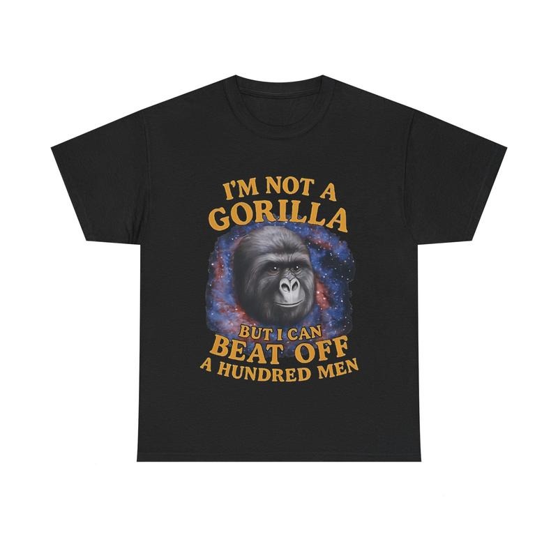 Gorilla Vs 100 Men Viral TikTik Funny Meme TShirt Hoodie, Sweatshirt | RetroVerseTees.com