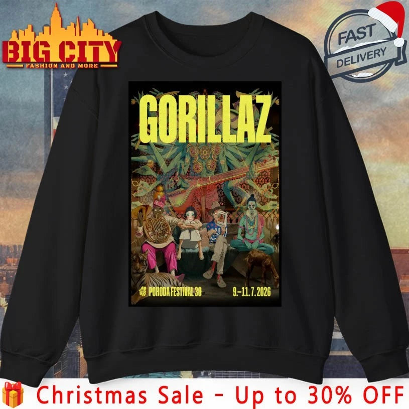 Gorillaz Trenčín Slovakia July 9-11 2026 Poster shirt