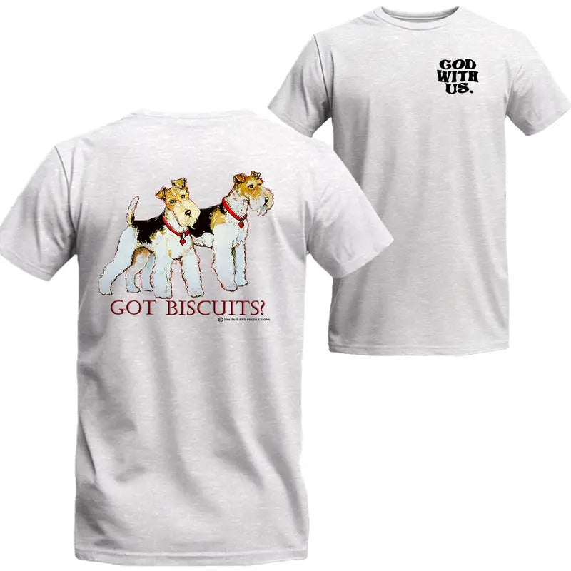 Got Biscuits Fox Terrier Dog Lovers T-Shirt, MW Unisex Shirt Menswear Top Hoodie, Sweatshirt | RetroVerseTees.com