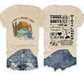 Got a Heart Like a Truck 2 Sides Shirt Country Concert Outfits Women Nashville Tshirt Cowgirl Shirt Cow Skull Graphic Tee...