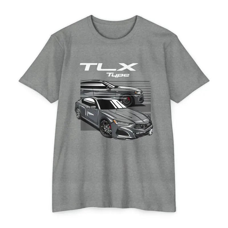 Gotham Grey Acura TLX Type WB shield | Car Racing Shirt | Car Lover Gifts | Race Day Shirt | Car Drifting Shirt | Car...