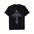 Gothic Cross Punk aesthetic Mall Gothic T-shirts, men's T-shirts, quality materials, comfortable and breathable Made in...