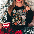 Gothic Krampus T-Shirt Scary Christmas Sweatshirt Collection with Victorian Flair Hoodie | RetroVerseTees.com