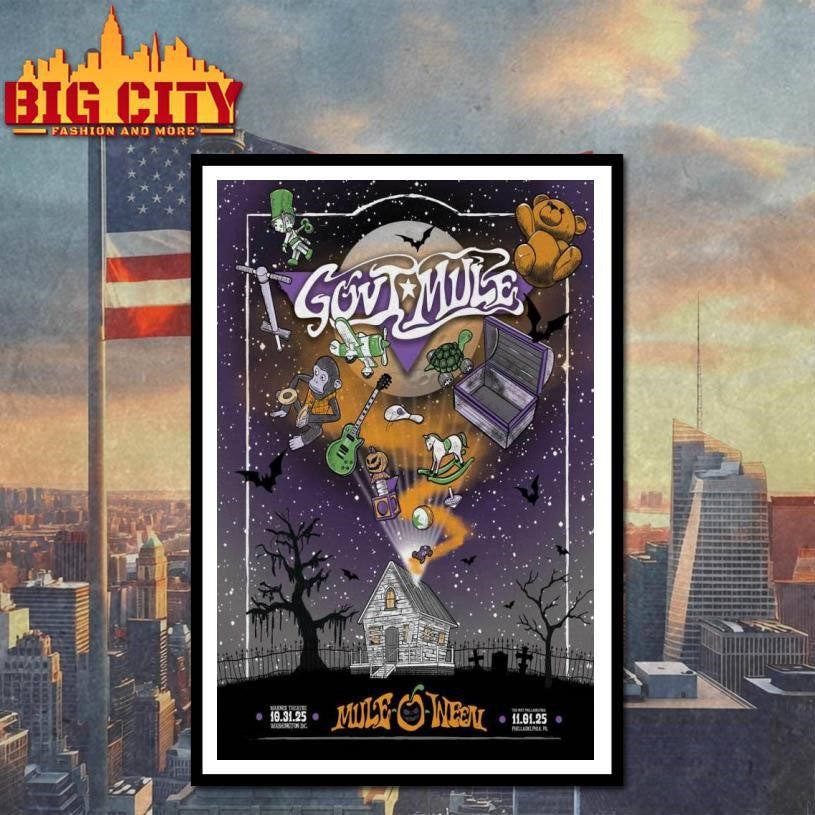Gov’t Mule Happy Mule-O-Ween Halloween 2025 Poster Shirt