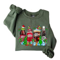 Gr1nchmas Christmas Love Dr. Pepper Soda Cans Sweater, Dr Pep Xmas Gr1nchmas Xmas Gift for Coke Lovers, Gr1nchmas Dr...