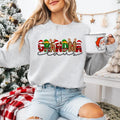 Grandma Claus Faux Embroidery Sweatshirt T-Shirts, Hoodie | RetroVerseTees.com