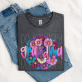 Grandma Glitter Floral DTF Transfers - THIS IS NOT A SHIRT Hoodie, Sweatshirt | RetroVerseTees.com