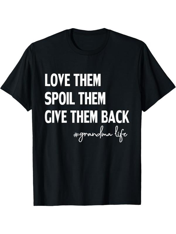 Grandma Life Humor T-Shirt Love TNF Spoil TNF Give TNF Back Funny Design Streetwear Casual Hoodie, Sweatshirt