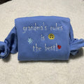 Grandma's rules is the best; Personalized Grandma Gift - Embroidered Sweatshirt for Christmas - Pullover, Womenswear...