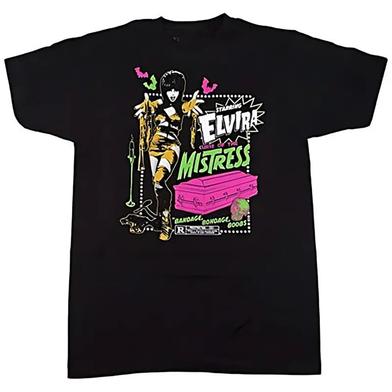 Graphic Elvira Mu.mmy Curse Mistress of The Dark T-Shirt Hoodie, Sweatshirt | RetroVerseTees.com
