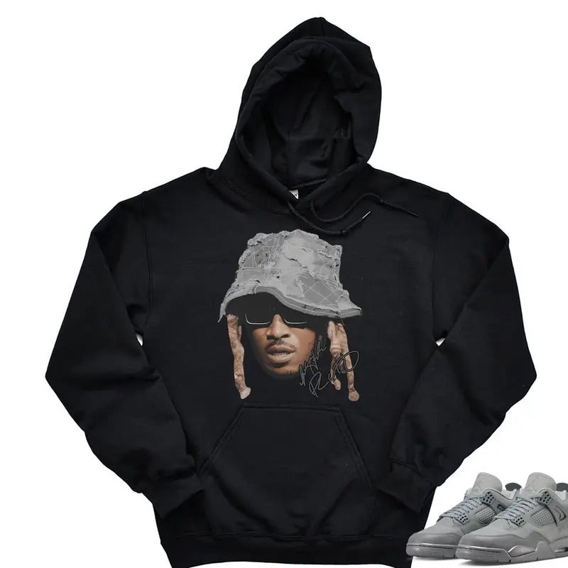 Graphic Future 4s Retro Wet Cement Sneakers Outfits Y2k Tops Streetwear Hoodie Pullover For Fan T-Shirts, Sweatshirt