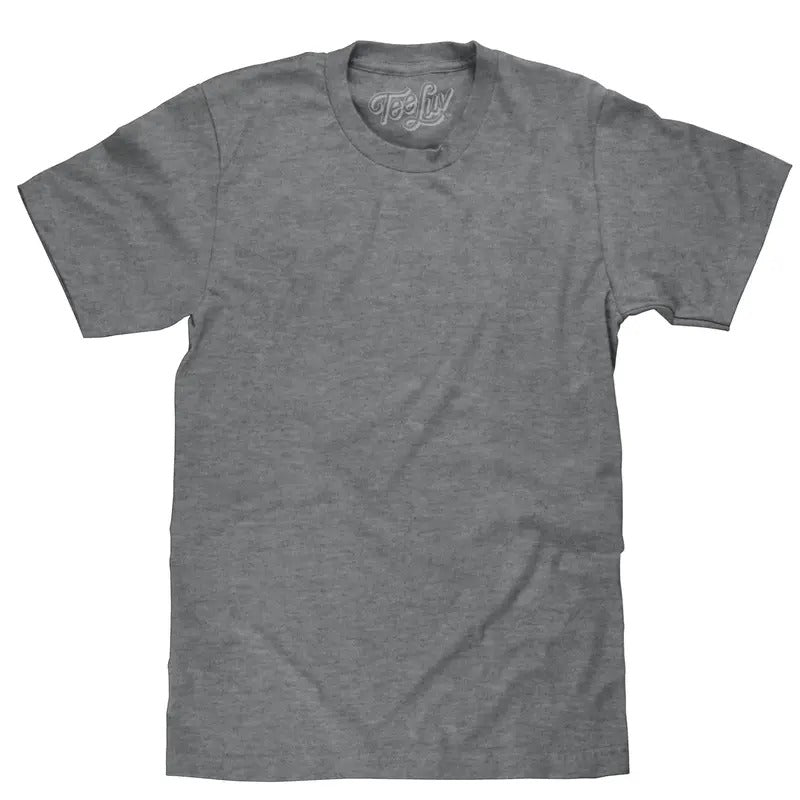 Graphite Gray Heather Blank T-Shirt - Gray Hoodie, Sweatshirt | RetroVerseTees.com