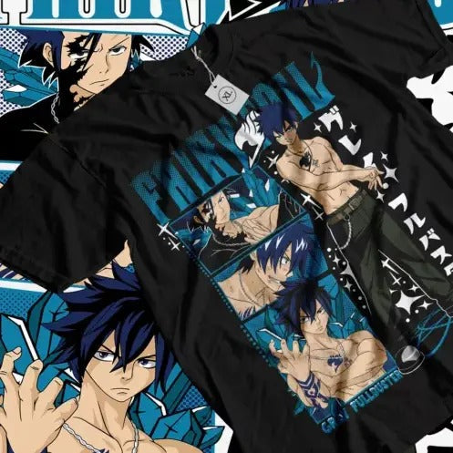 Gray Fullbuster Natsu T-shirt Fairy Tail Dragneel Girl Guild,Happy Gift Shirt Hoodie, Sweatshirt | RetroVerseTees.com