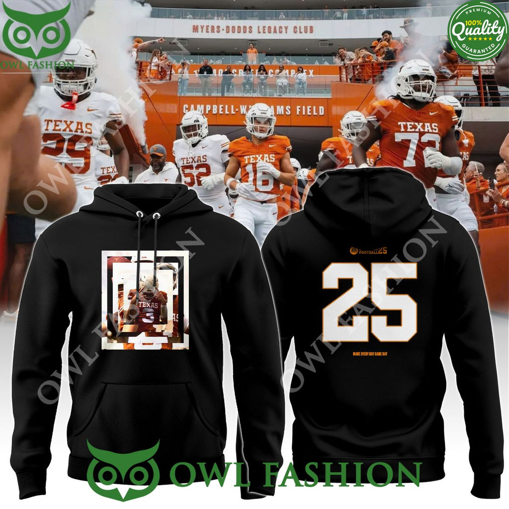 Texas LonghornsTeam Official Number 25 College Football Logo t shirt