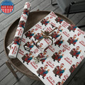 Greatest Trump Gift Wrap for Christmas - Let's Go Brandon Gift Wrap - Santa Trump Confused Biden Sitting on Lap MAGA Gift...