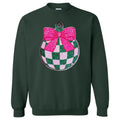 Green & Pink Checker Ornament Patch Sweatshirt T-Shirts, Hoodie | RetroVerseTees.com