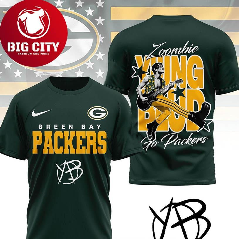Green Bay Packers Yungblud Zombie 2025 Go Packers Two Sided Shirt