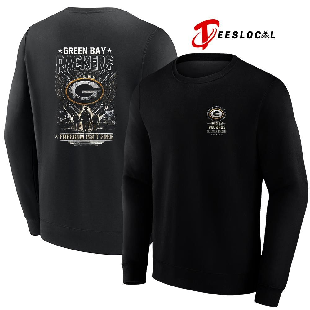 Green Bay Packers freedom isn’t free team military graphic shirt