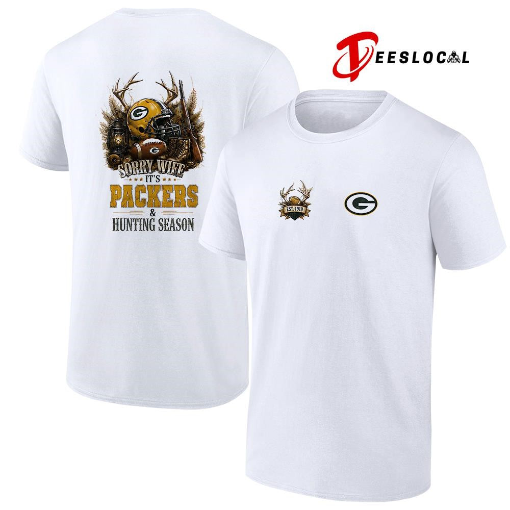 Green Bay Packers sorry wife it’s hunting season deer shirt