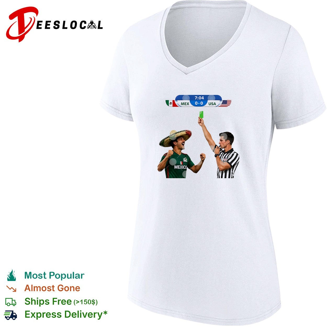 Green Card Soccer Mexico Vs USA Football Meme shirt
