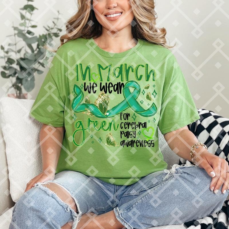 Green Cerebral Palsy DTF Transfers - THIS IS NOT A SHIRT Hoodie, Sweatshirt | RetroVerseTees.com