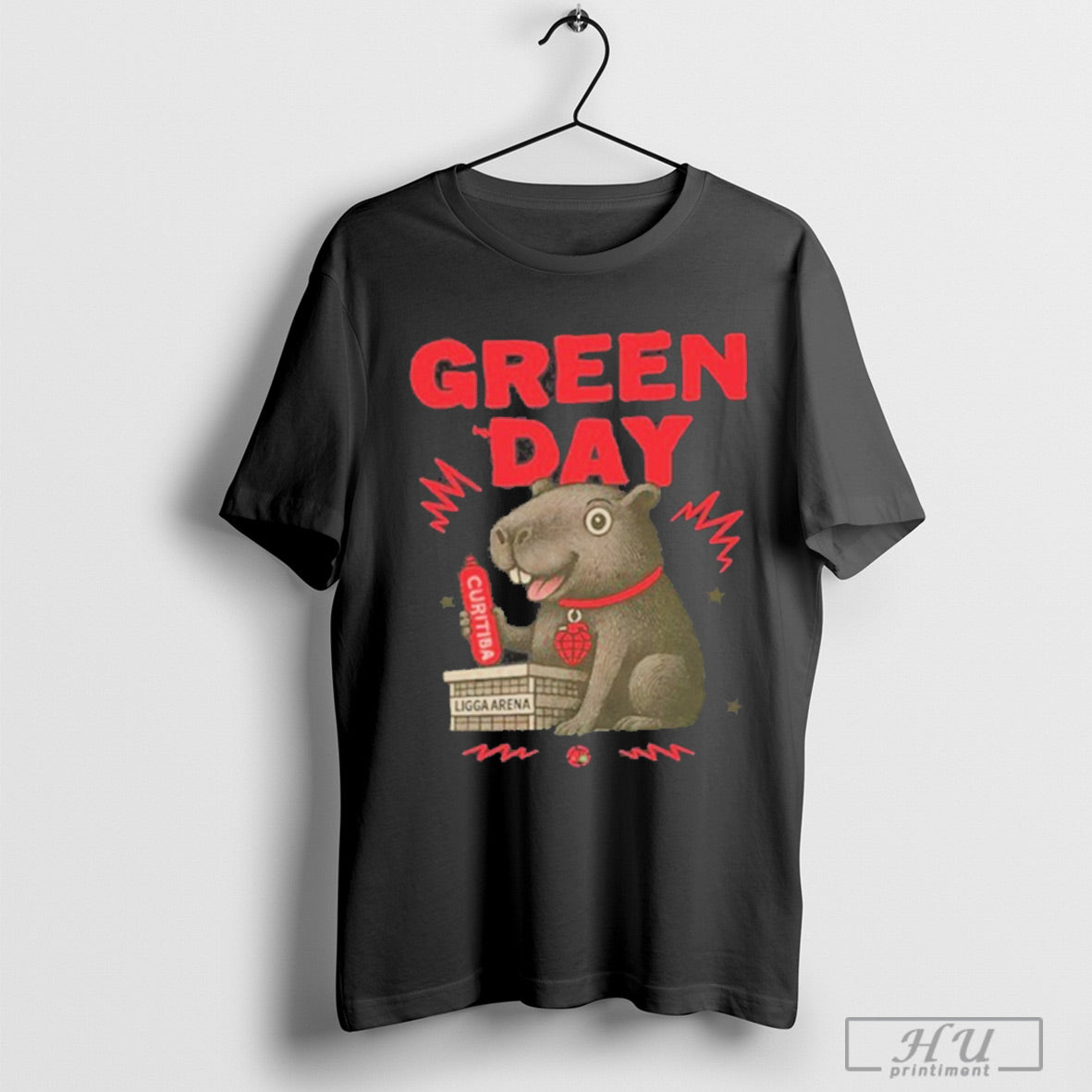 Green Day Green Day Brasil Curitiba 2025 T Shirt