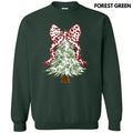 Green Floral & Red Bow Tree Sweatshirt 'NLB' T-Shirts, Hoodie | RetroVerseTees.com