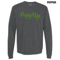 Green Merry Bow PUFF Long Sleeve Comfort Colors T-Shirt Hoodie, Sweatshirt | RetroVerseTees.com