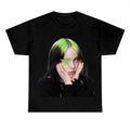 Green Star Hair Billieeee Eilishhh T-shirt, Graphic Fan Gift Tee Hoodie, Sweatshirt | RetroVerseTees.com
