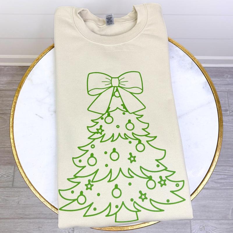 Green Tree PUFF Sweatshirt T-Shirts, Hoodie | RetroVerseTees.com