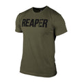 Gymreapers Military Reaper Graphic Tee - Black/Green, Summer Men's Top Hoodie, Sweatshirt | RetroVerseTees.com