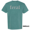 Grey FERAL Comfort Colors T-Shirt 'NLB' Hoodie, Sweatshirt | RetroVerseTees.com
