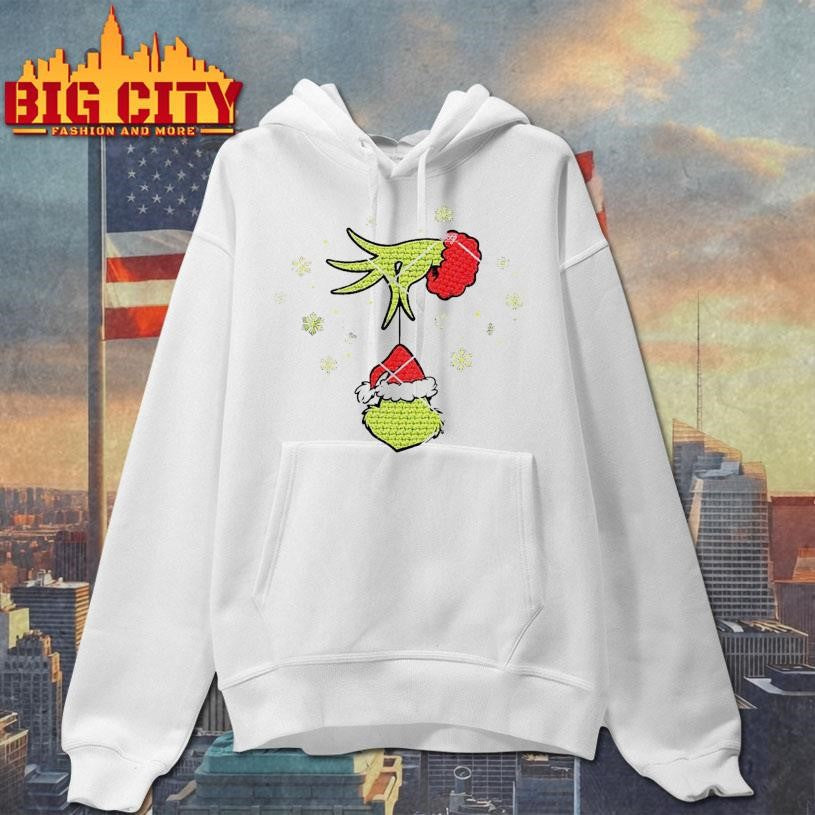 Grinch Hand and Face Yarn Shirt