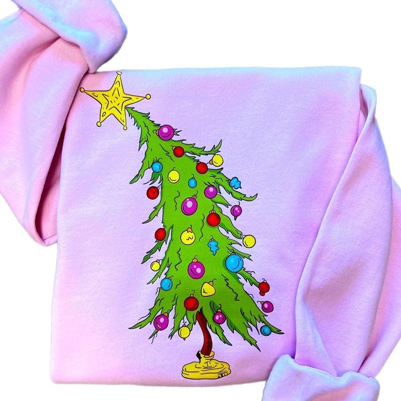 Grinch Tree Sweatshirt T-Shirts, Hoodie | RetroVerseTees.com